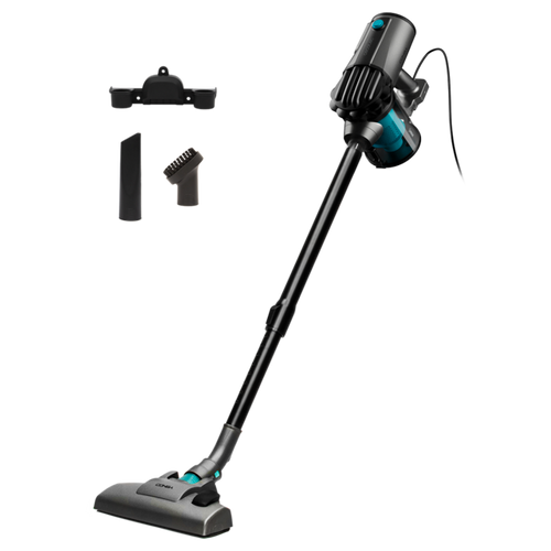 Aspiradora vertical con cable Cecotec Conga Thunderbrush 560 completa con todos sus accesorios y soporte de pared